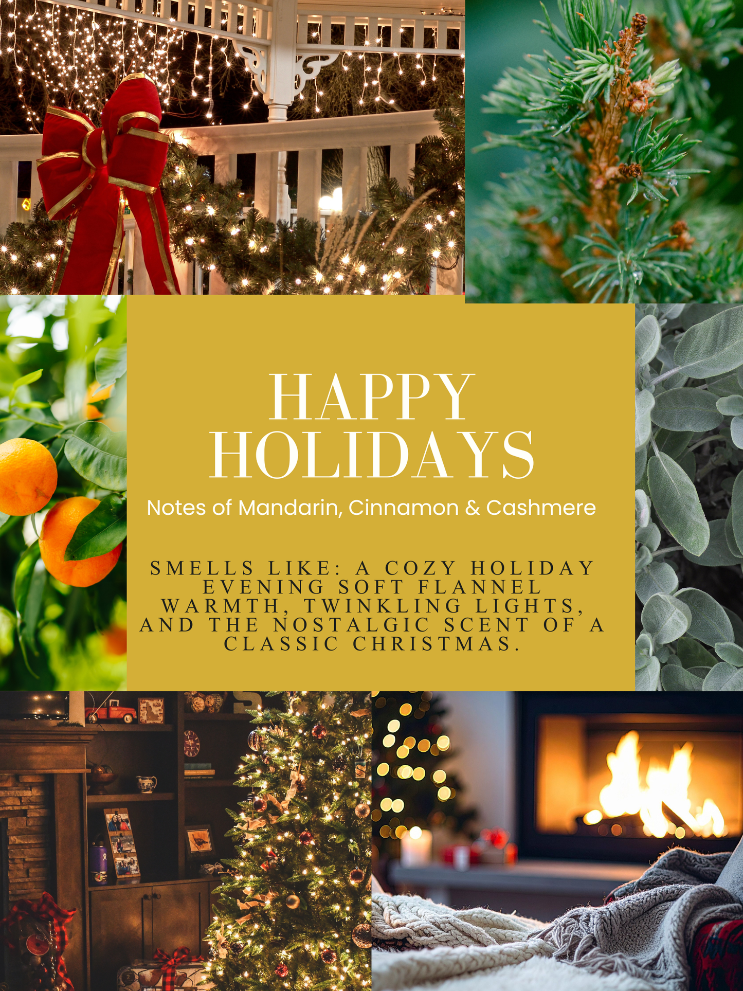 Happy Holidays - Amber Jar