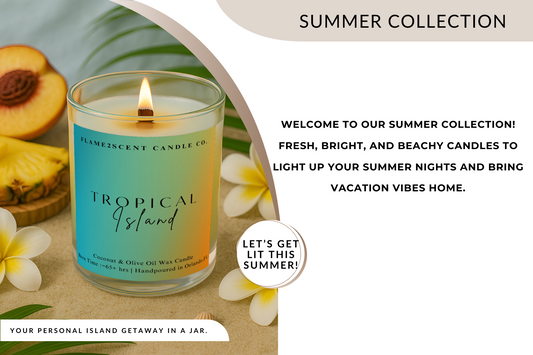 Introducing the Ultimate Summer Candle Collection from Flame2scent Candle Co.