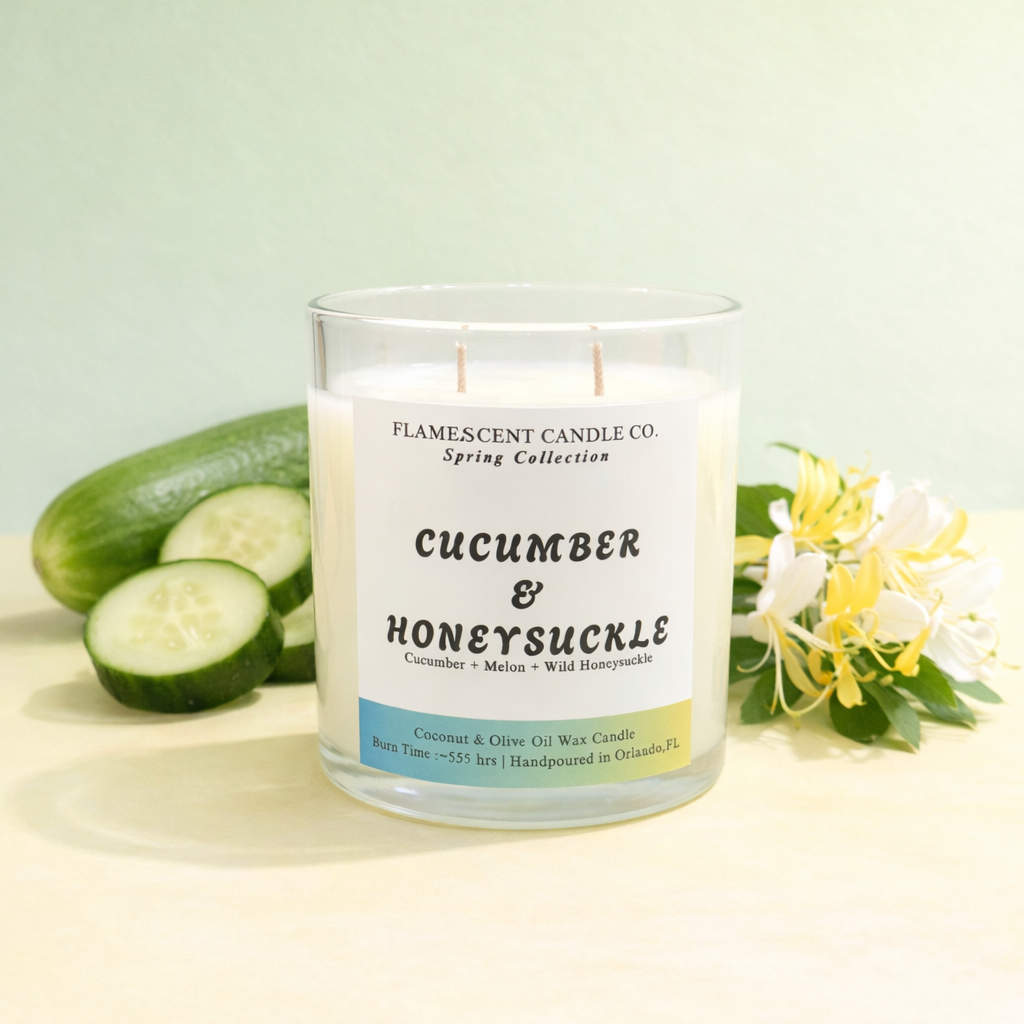 Cucumber & Honeysuckle - Spring Candle