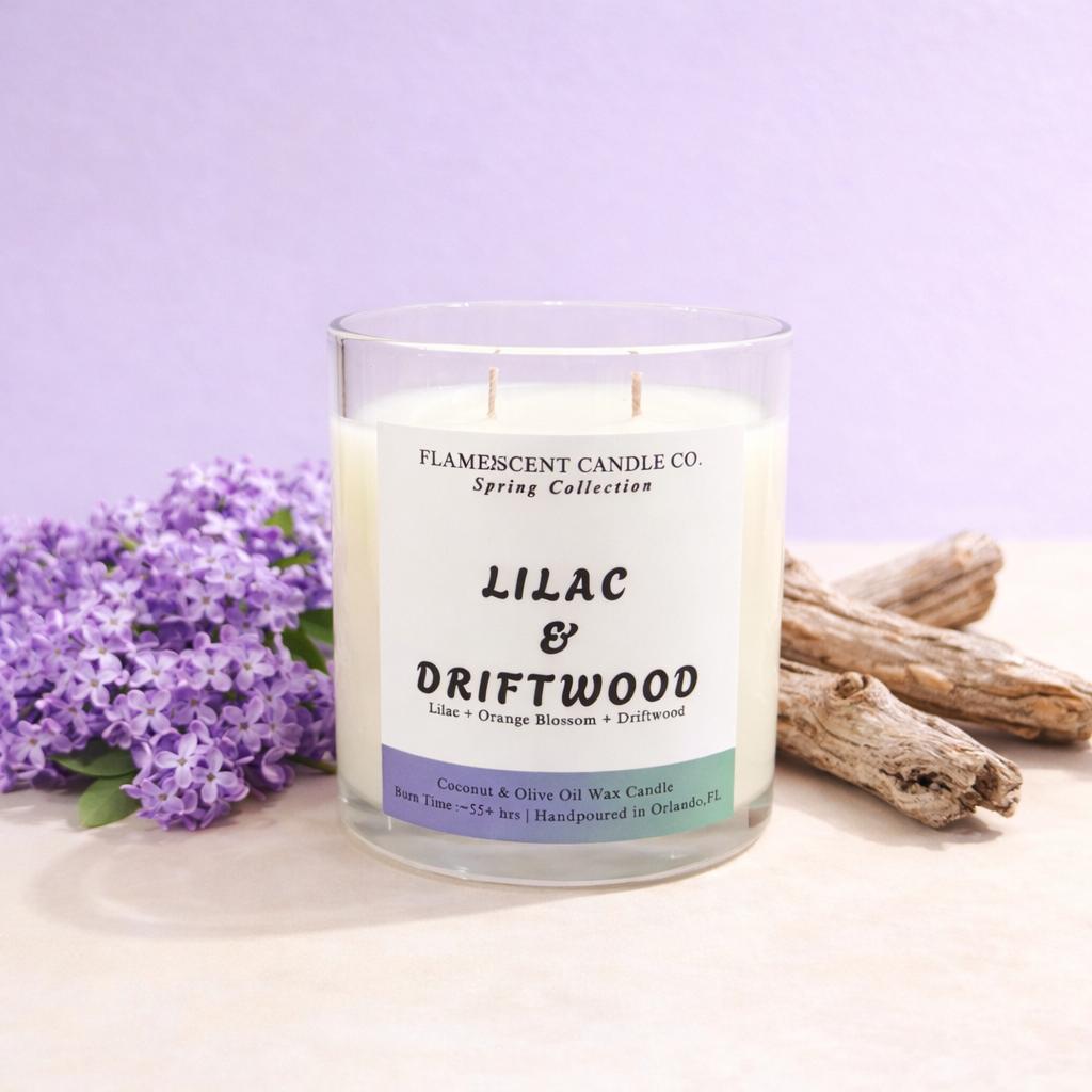 Lilac & Driftwood - Spring Candle