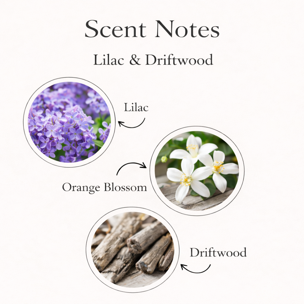 Lilac & Driftwood - Spring Candle