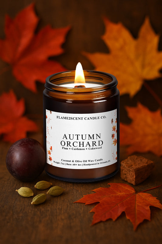 Autumn Orchard Candle || Plum + Cardamon + Cedarwood