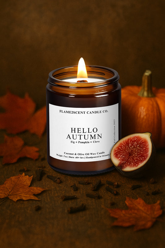 Hello Autumn Candle || Fig + Pumpkin + Clove