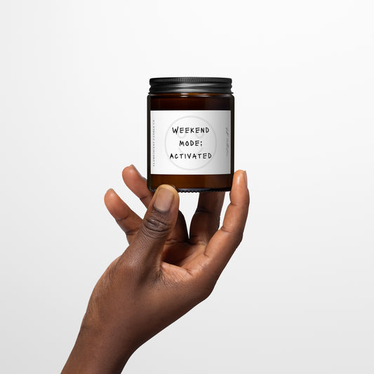 Weekend Mood Activated - Funny Work from Home Candle