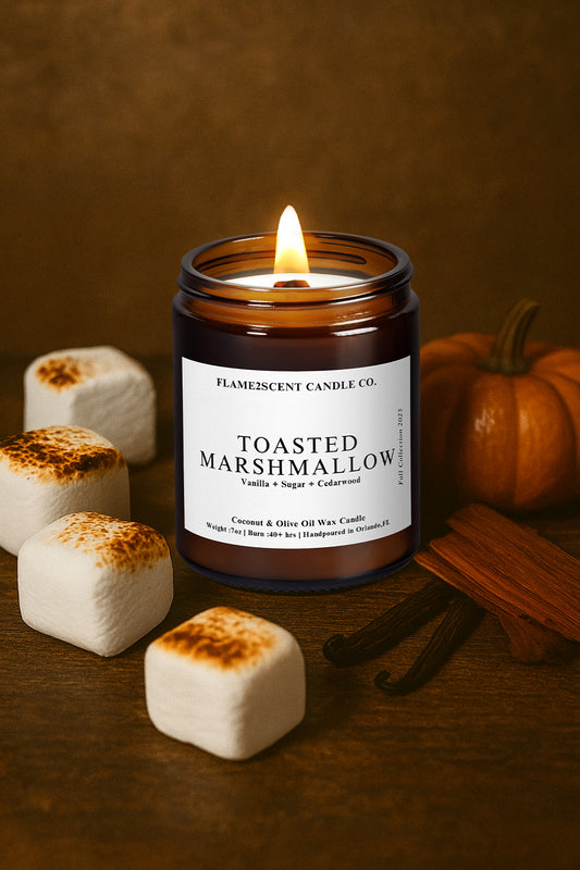 marshmallow candle